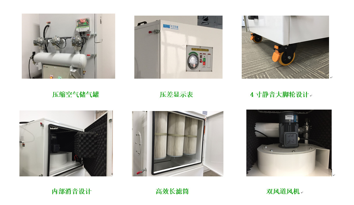 滤筒除尘器 金属粉尘净化器 单机可移动集尘器 环保除尘设备示例图3